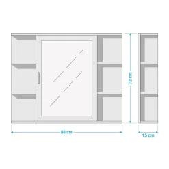 Armoire à Glace Goa White -Meubles Soldes Boutique 1000104139 211008 1630350000506 SKETCH DETAILS P000000001000104139 sketch