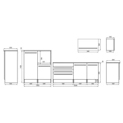 Cuisine équipée Pattburg I -Meubles Soldes Boutique 1000164659 220531 500 SKETCH DETAILS P000000001000164659 sketch