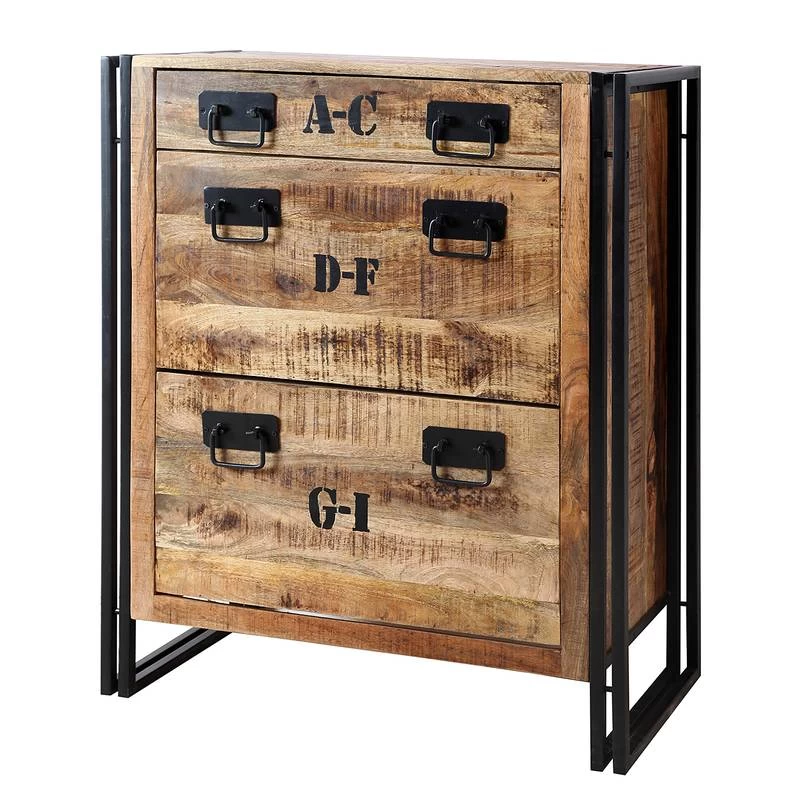 Meuble à Chaussures En Bois Massif Iron 1 Meuble à Chaussures En Bois Massif Iron