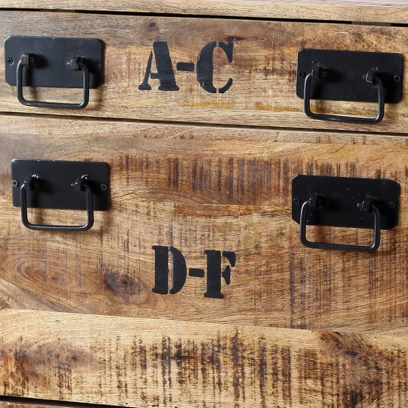 Meuble à Chaussures En Bois Massif Iron 5 Meuble à Chaussures En Bois Massif Iron – Image 5