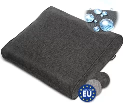 Bomoe Ilano - Coussin De Dossier Lounge Plein Air 50x40cm - Coussin De Jardin épaisseur 10cm, Lavable & Protection UV - Anthracite