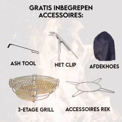 Série Evolve Econ - Barbecue Kamado 24" / 61 CM / XXL - Avec étagères De Table En Bois - Accessoires Gratuits Inclus - Parois En Céramique - Forme D'œuf - Chaleur Directe + Chaleur Indirecte - Ventilation Professionnelle - Thermomètre Intelligent -Meubles Soldes Boutique 1200x1200 10