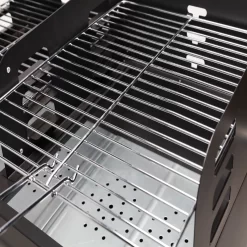 NATERIAL - Barbecue à Charbon ICARUS - Chariot 10 Personnes - H.92 X L.110 X P.61 Cm - Acier Peint - Zwart - BBQ Angulaire Sans Couvercle -Meubles Soldes Boutique 1200x1200 28