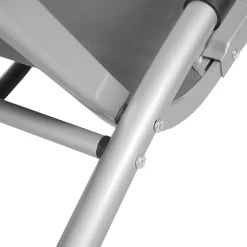 Chaise à Bascule D'extérieur Confortable Kamyra® - Chaise De Jardin, Chaises De Jardin De Jardin - Pour Adultes Et Enfants - Aluminium - Grijs -Meubles Soldes Boutique 1200x1200 63