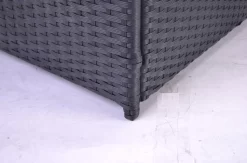 Ensemble De Salon Pour Jardin - Mobilier De Jardin - Coin Salon - Canapés - Table - Table D'appoint - Avec Coussins - Zwart -Meubles Soldes Boutique 1200x792