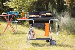 NATERIAL - Barbecue à Charbon ICARUS - Chariot 10 Personnes - H.92 X L.110 X P.61 Cm - Acier Peint - Zwart - BBQ Angulaire Sans Couvercle -Meubles Soldes Boutique 1200x800 5