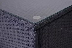 Ensemble De Salon Pour Jardin - Mobilier De Jardin - Coin Salon - Canapés - Table - Table D'appoint - Avec Coussins - Zwart -Meubles Soldes Boutique 1200x800 8