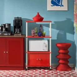 Chariot De Service Micro-ondes FRG12-W -Meubles Soldes Boutique 2bac2f248ed9452eba0051ff83095c4a