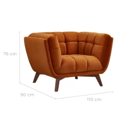 Fauteuil Mona -Meubles Soldes Boutique 358fde5625b64eb1977773bdcf52f1de