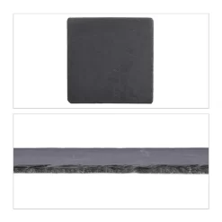 Plateau En Ardoise Carré Lot De 6 -Meubles Soldes Boutique 5247f01411c542e5a871cedff83d1a69