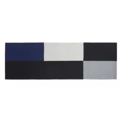 HAY Tapis Ethan Cook Flat Works, 80 x 250 cm, Noir - bleu