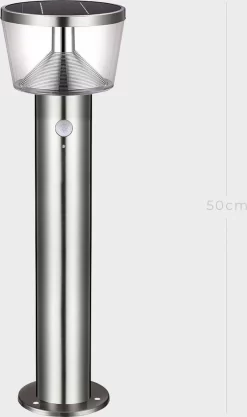 Brimmel Lutama SG601118 Éclairage De Jardin-Éclairage De Jardin à L'énergie Solaire-Lampe De Jardin-Éclairage Extérieur à énergie Solaire-50CM