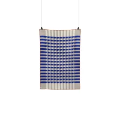 Røros Tweed Plaid Kvam, 135 x 200 cm, Bleu -Meubles Soldes Boutique KVAM THROW 5214 FRONT white