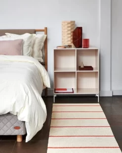 Pappelina Tapis Olle 180 x 260 cm, Brique - Crème -Meubles Soldes Boutique Pappelina olle brick 2