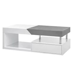 Table Basse Smithers -Meubles Soldes Boutique couchtisch smithers beton dekor weiss 5240684