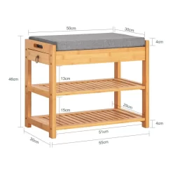 Banc De Rangement à Chaussures FSR49-N -Meubles Soldes Boutique f36df4768ced436ebe26134b24afae3d