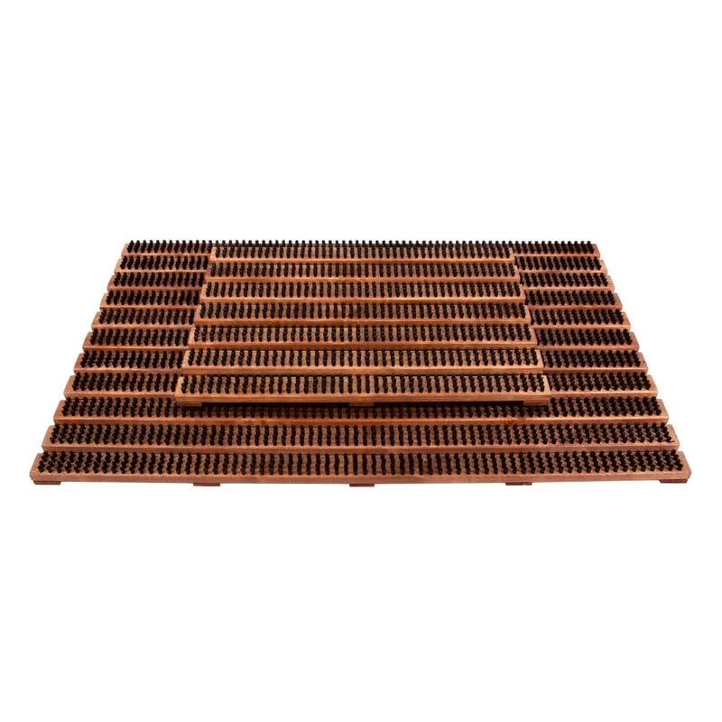 Iris Hantverk Grand Paillasson, Bouleau Teinté Marron 1 Iris Hantverk Grand Paillasson, Bouleau Teinté Marron