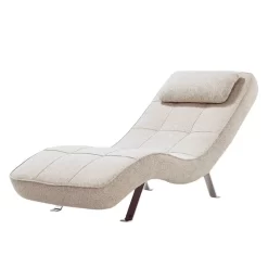 Fauteuil De Relaxation Long Island Tissu -Meubles Soldes Boutique relaxliege long island webstoff stoff parsa beige grau 3940728