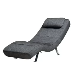 Fauteuil De Relaxation Long Island Tissu -Meubles Soldes Boutique relaxliege long island webstoff stoff parsa grau schwarz 3940916