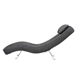 Fauteuil De Relaxation Long Island Tissu -Meubles Soldes Boutique relaxliege long island webstoff stoff parsa grau schwarz 3940932