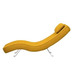 Fauteuil De Relaxation Long Island Tissu -Meubles Soldes Boutique relaxliege long island webstoff stoff zahira senfgelb 3940960