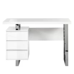 Bureau Paddington II -Meubles Soldes Boutique schreibtisch paddington hochglanz weiss lackiert mit 1 container 3375765