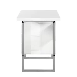 Bureau Paddington II -Meubles Soldes Boutique schreibtisch paddington hochglanz weiss lackiert mit 1 container 3375769