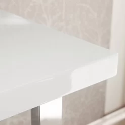 Bureau Paddington II -Meubles Soldes Boutique schreibtisch paddington hochglanz weiss lackiert mit 1 container 3375781