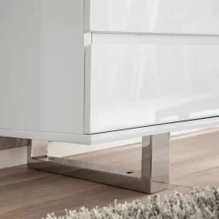 Bureau Paddington II -Meubles Soldes Boutique schreibtisch paddington hochglanz weiss lackiert mit 1 container 3375785