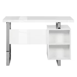 Bureau Paddington II -Meubles Soldes Boutique schreibtisch paddington hochglanz weiss lackiert mit 1 container 3375789
