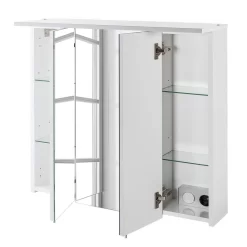 Armoire Avec Miroir Genf I -Meubles Soldes Boutique spiegelschrank genf weiss glanz 3513957