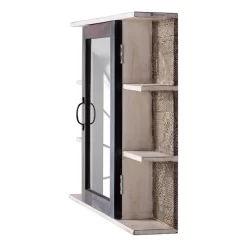 Armoire à Glace Goa White -Meubles Soldes Boutique spiegelschrank goa white akazie massiv mehrfarbig 4846988