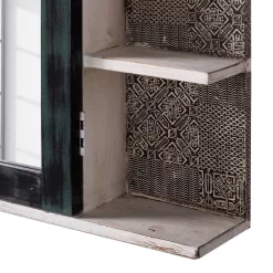 Armoire à Glace Goa White -Meubles Soldes Boutique spiegelschrank goa white akazie massiv mehrfarbig 4846992