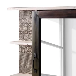 Armoire à Glace Goa White -Meubles Soldes Boutique spiegelschrank goa white akazie massiv mehrfarbig 4846996