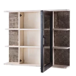 Armoire à Glace Goa White -Meubles Soldes Boutique spiegelschrank goa white akazie massiv mehrfarbig 4847000